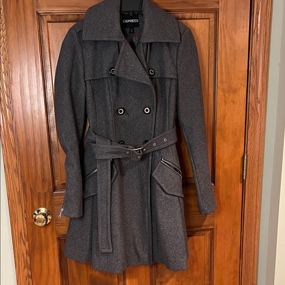 EUC Express Double breasted wool blend coat
